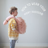 How to wear your Hairy Hugger, Hairy Hugger, Weighted Sensory Toy, Therapeutic Sensory, Tactile Sensory, Comfort